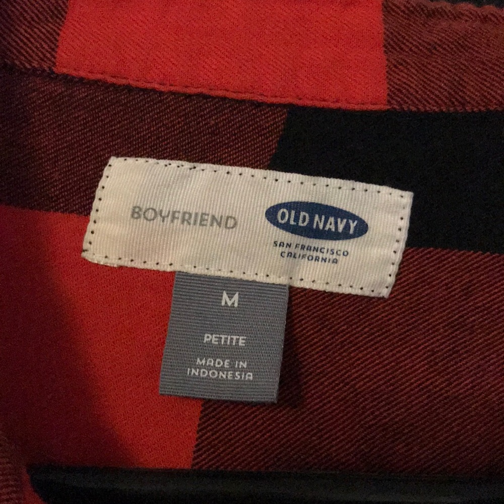 Old Navy Buffalo Check Button Up - image 2